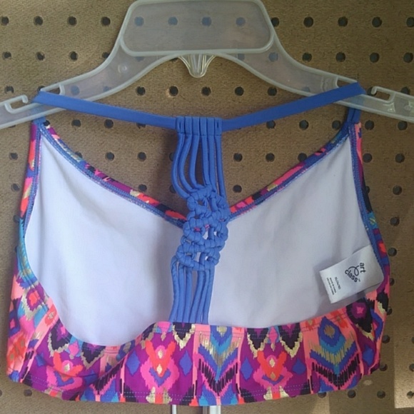 Girls IKAT print two-piece swim suit - Picture 4 of 6